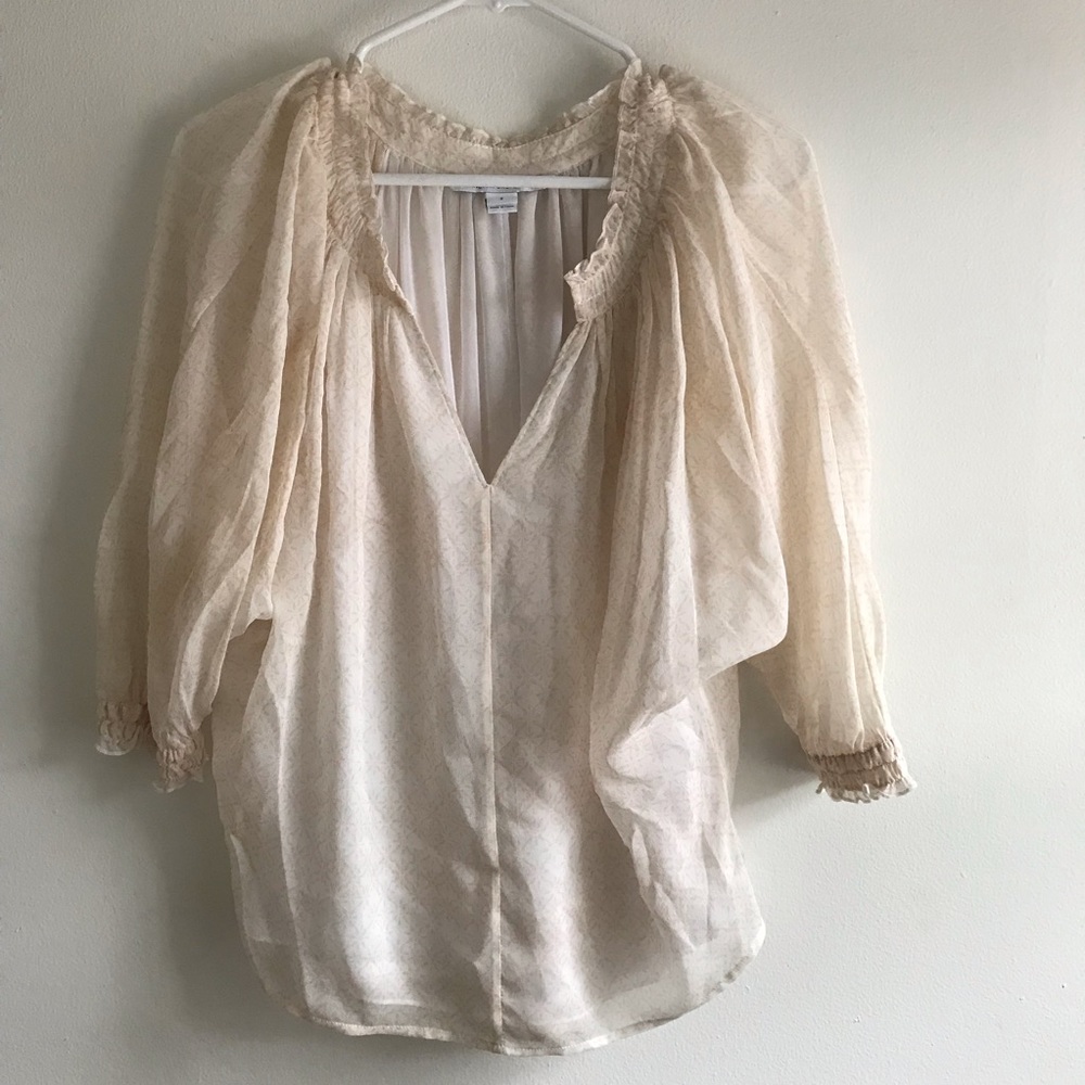 Diane Von Furstenburg Silk Top - size 2